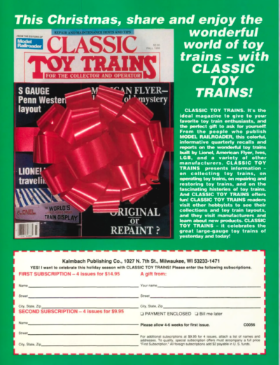 A look back: CTT subscription ad from 1989